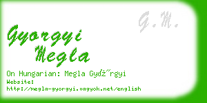 gyorgyi megla business card